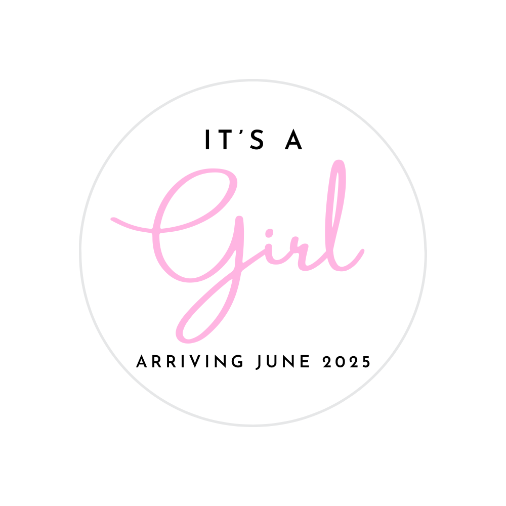 Baby Shower Drink Toppers - It's A Girl with Date