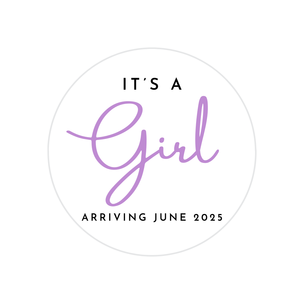 Baby Shower Drink Toppers - It's A Girl with Date
