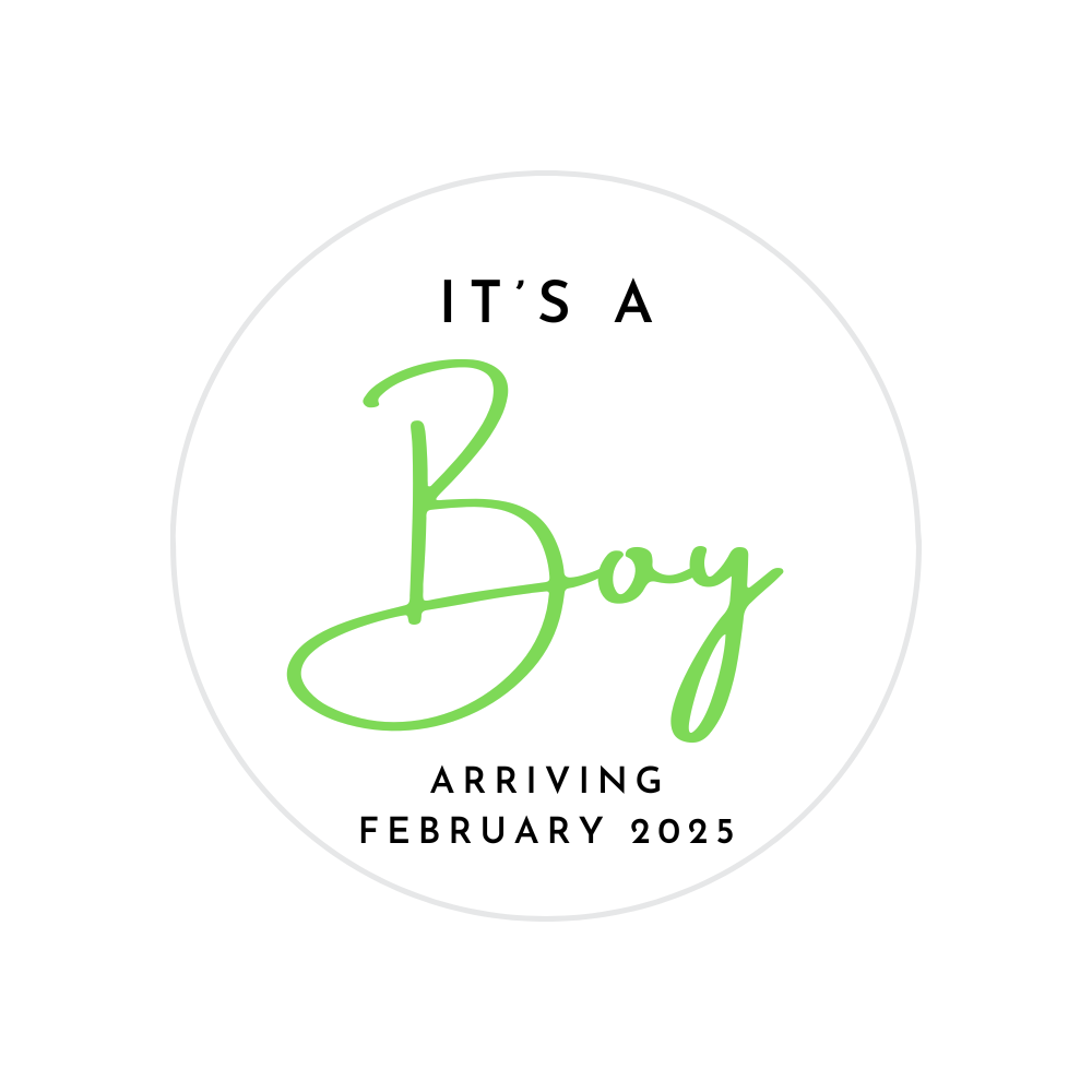 Baby Shower Drink Toppers - It's A Boy with Date
