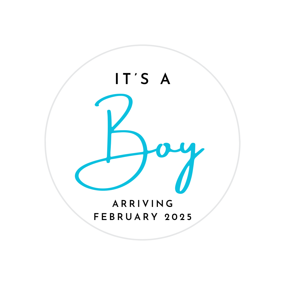 Baby Shower Drink Toppers - It's A Boy with Date