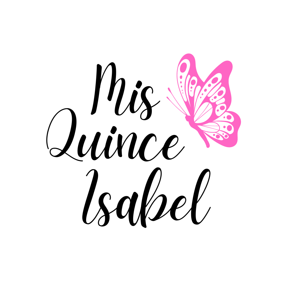 Quinceañera Drink Toppers with Butterfly