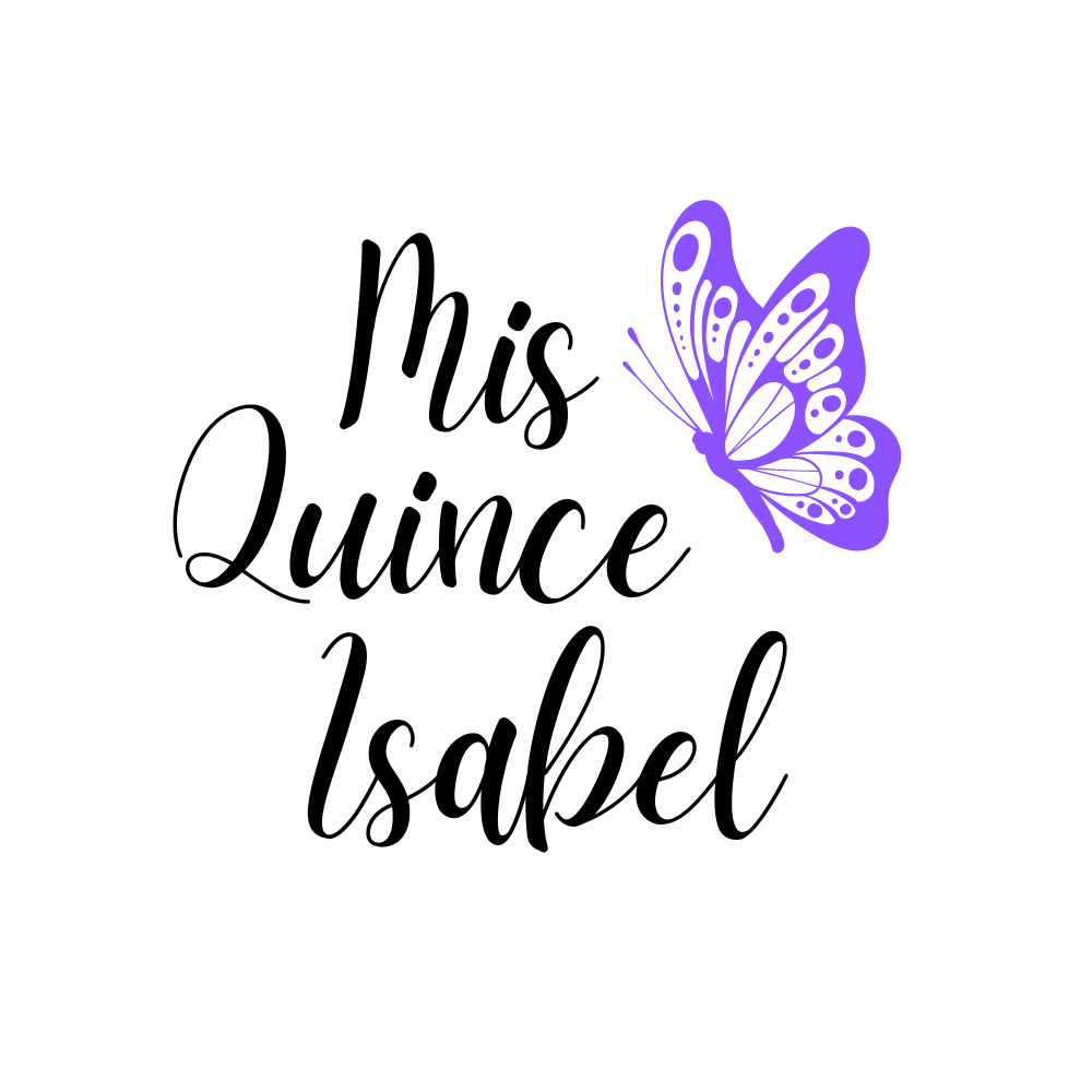 Quinceañera Drink Toppers with Butterfly