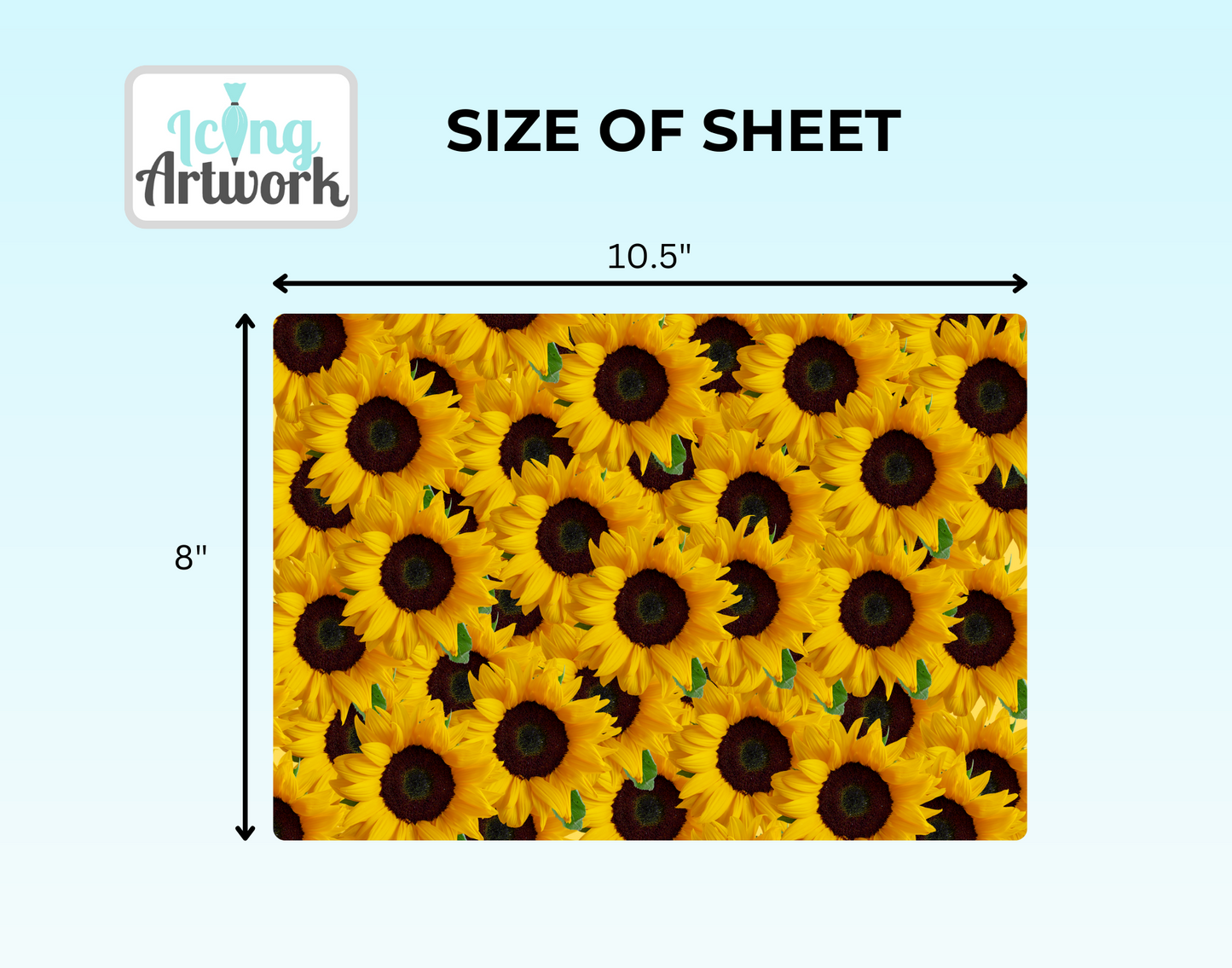 Edible Image Cake Wrap - Sunflowers