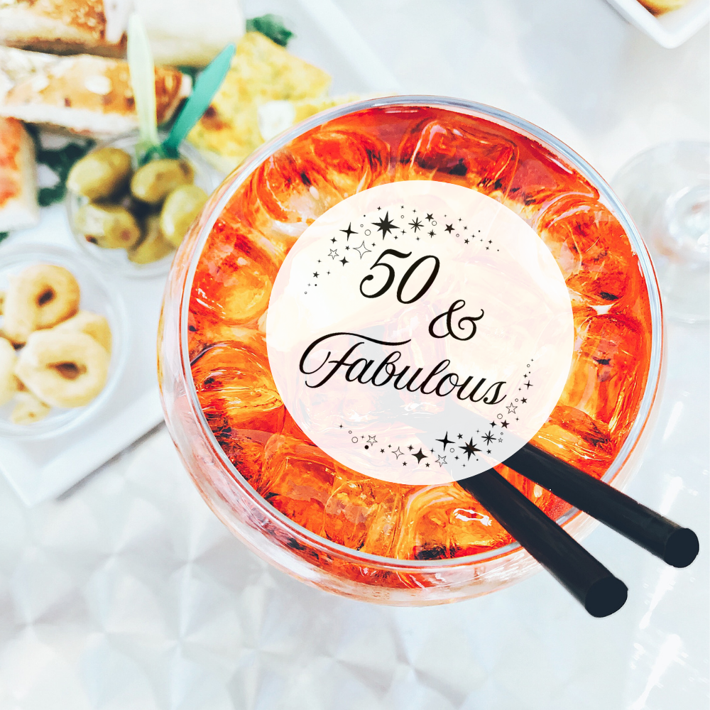 Birthday Edible Cocktail Garnish - Fabulous