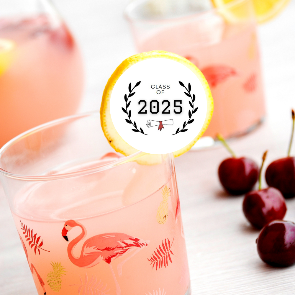Graduation Edible Drink Toppers - Class of 2025