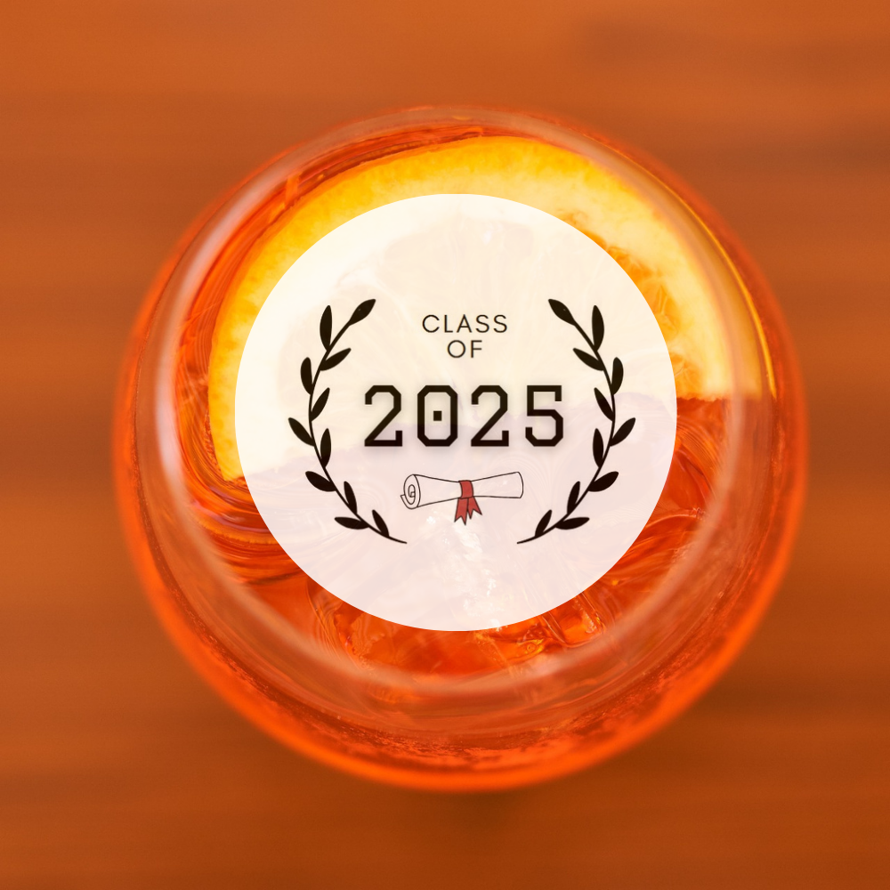 Graduation Edible Drink Toppers - Class of 2025