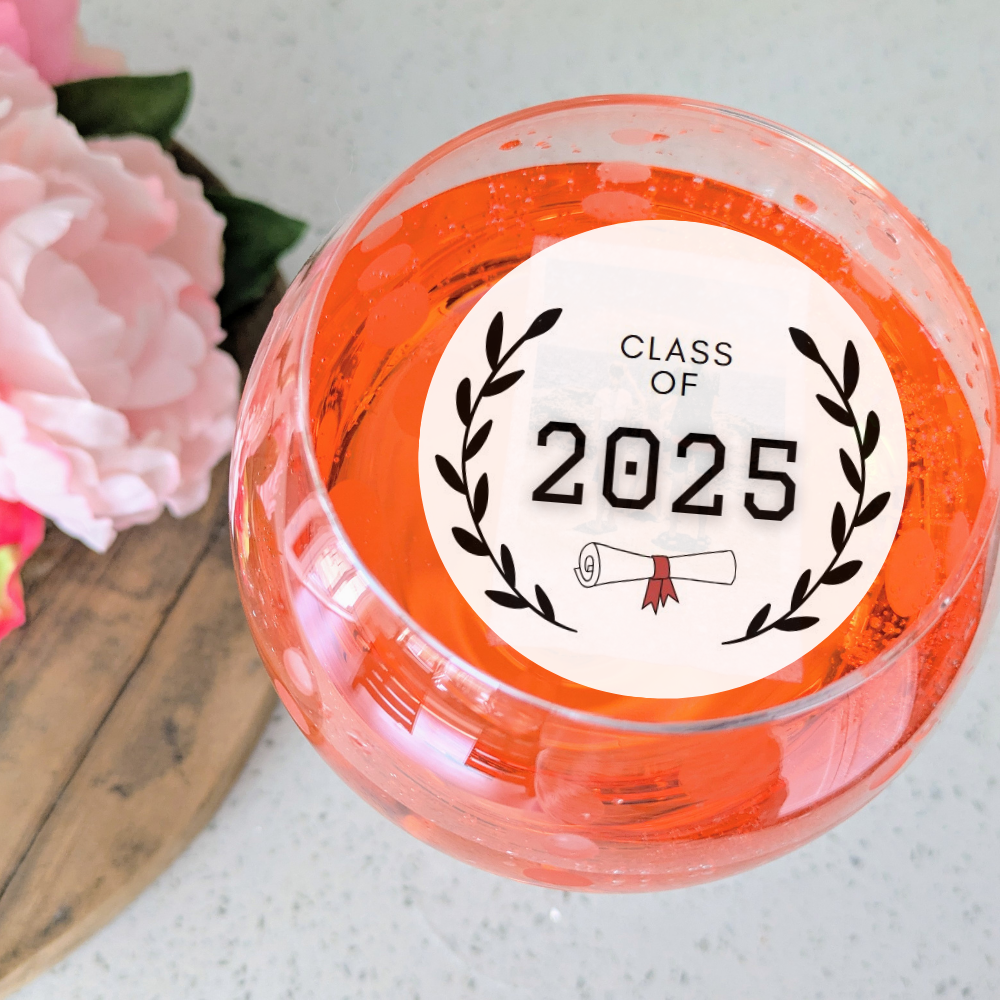 Graduation Edible Drink Toppers - Class of 2025