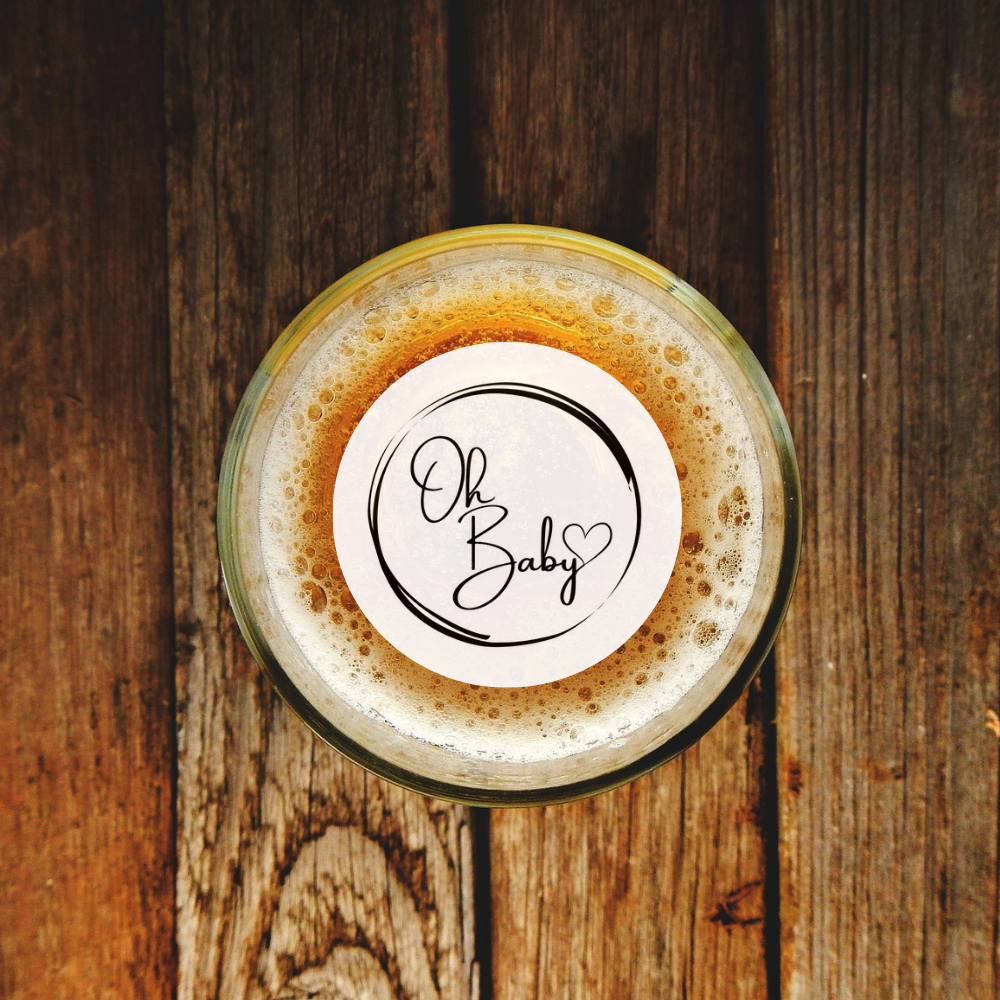 Baby Shower Edible Drink Toppers - Oh Baby