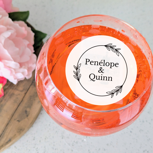 Wedding Cocktail Garnish - Custom Names