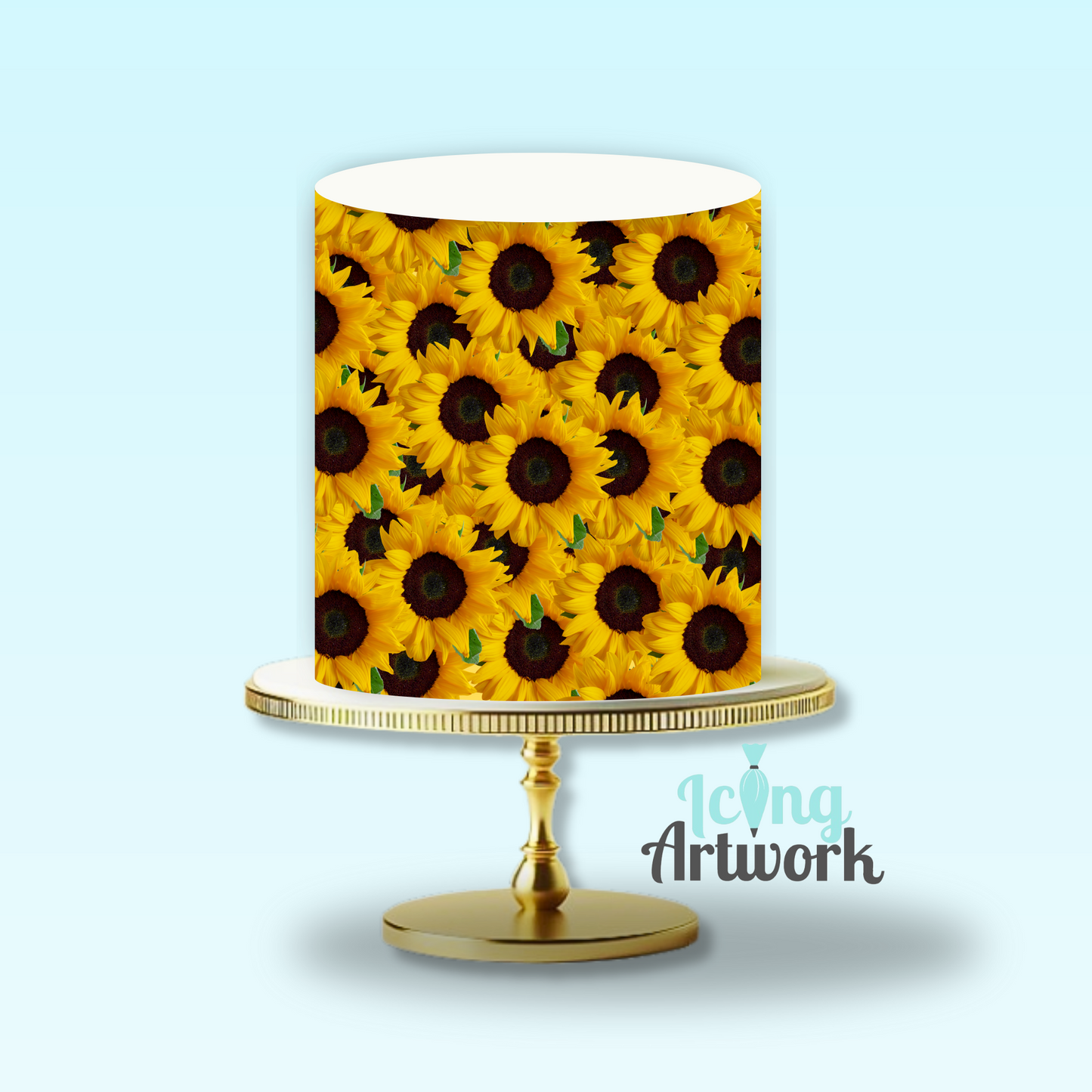 Edible Image Cake Wrap - Sunflowers