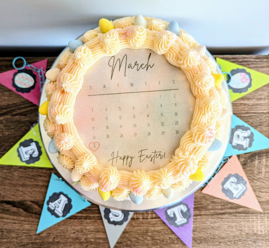 Calendar Cake Topper