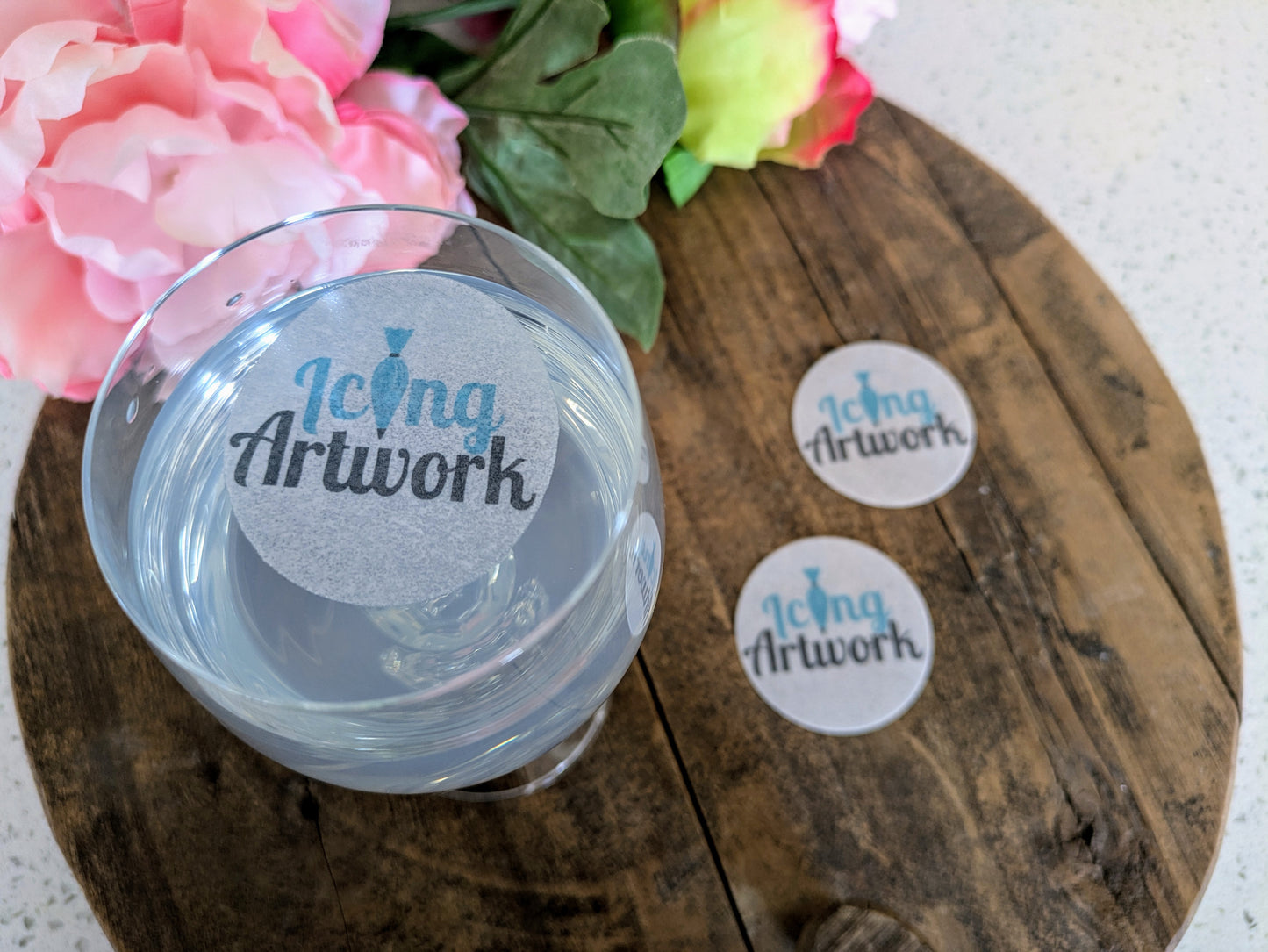 Custom Logo Edible Drink Toppers