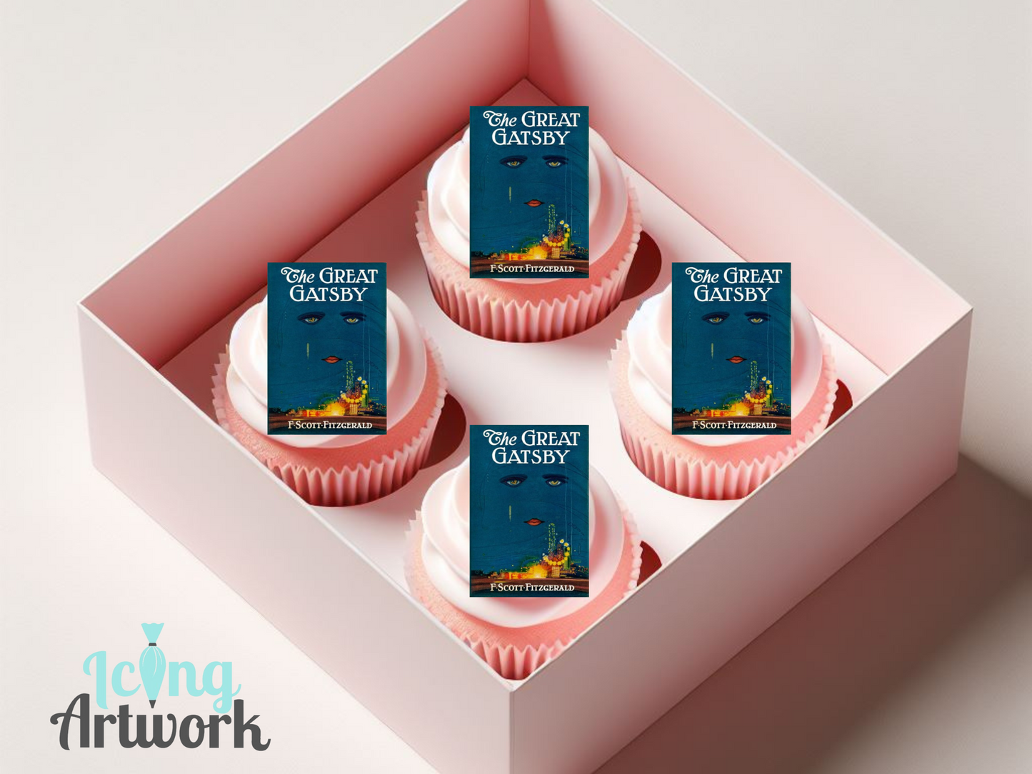 Book Cover Cupcake Toppers