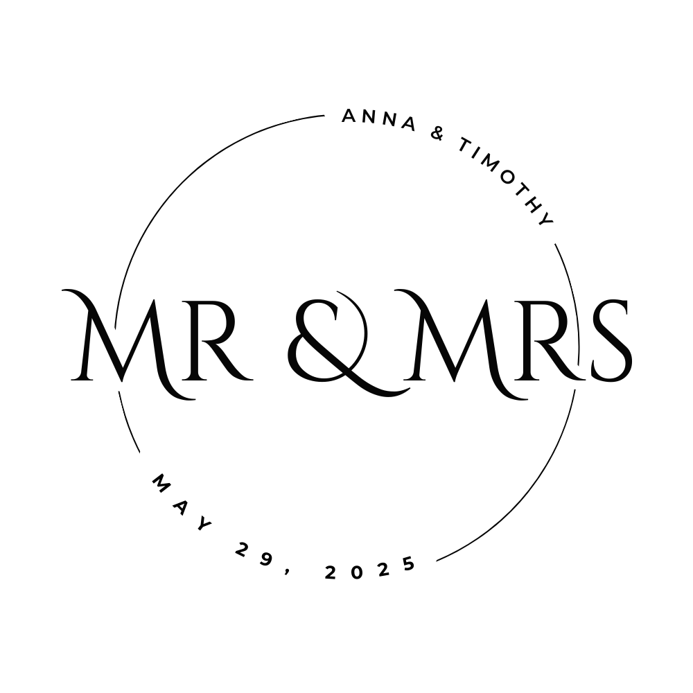 Wedding Drink Toppers - Mr. & Mrs. Custom Names & Date