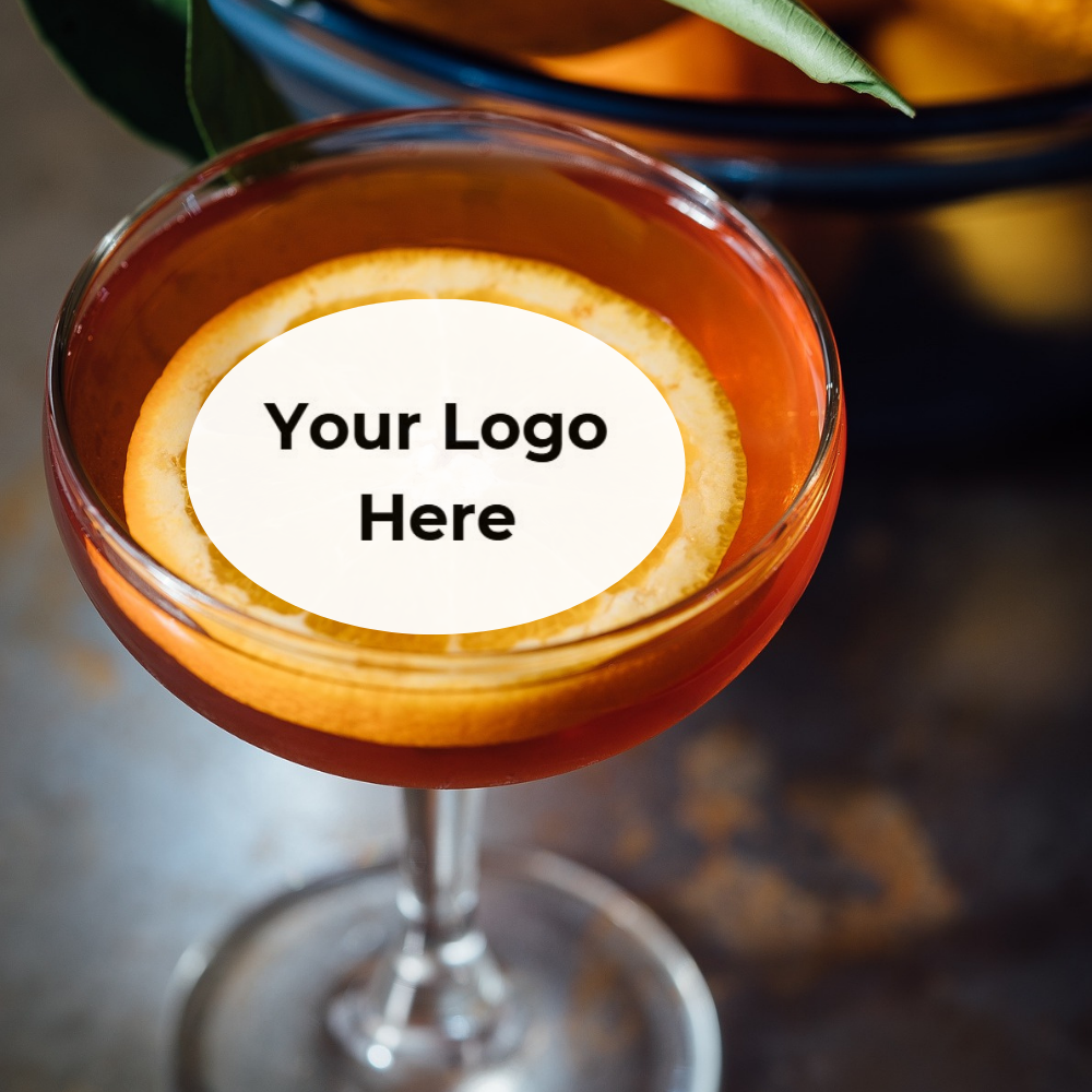 Custom Logo Edible Drink Toppers
