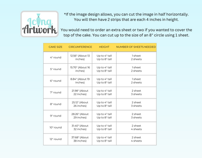 Edible Image Cake Wrap - World Map