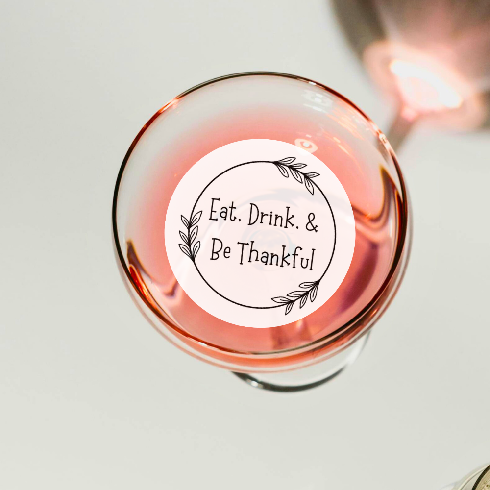 Thanksgiving Edible Drink Toppers - Eat, Drink, & Be Thankful