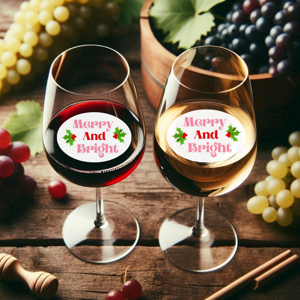 Christmas Edible Drink Toppers - Merry And Bright