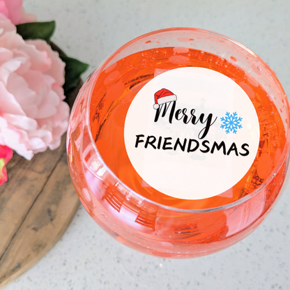 Christmas Edible Drink Toppers - Merry Friendsmas