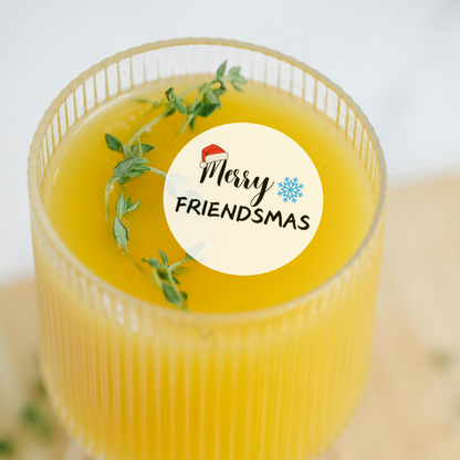Christmas Edible Drink Toppers - Merry Friendsmas