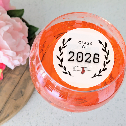Graduation Edible Drink Toppers - Class of 2026