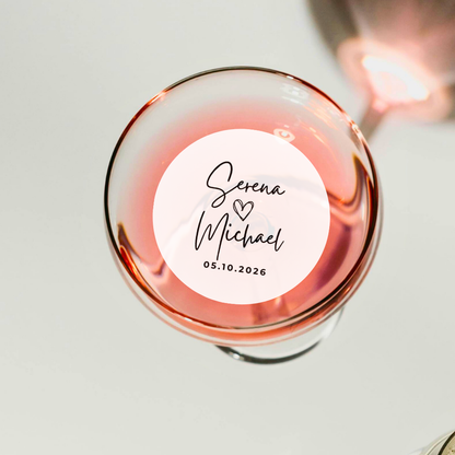 Wedding Drink Toppers - Custom Names