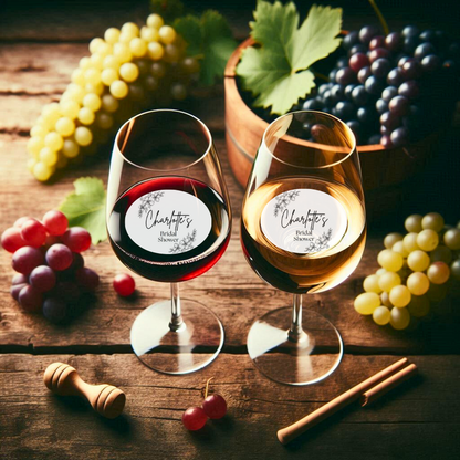 Bridal Shower Drink Toppers with Flowers