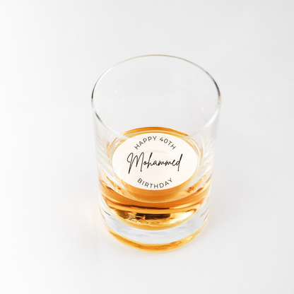 Birthday Cocktail Garnish - Custom Name & Age