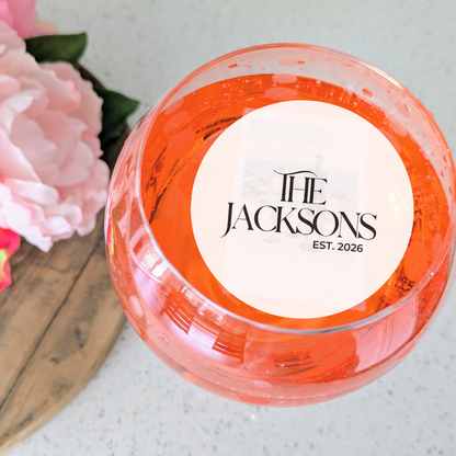 Wedding Drink Toppers - Custom Last Name