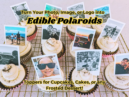 Edible Cupcake Polaroid Photo Topper
