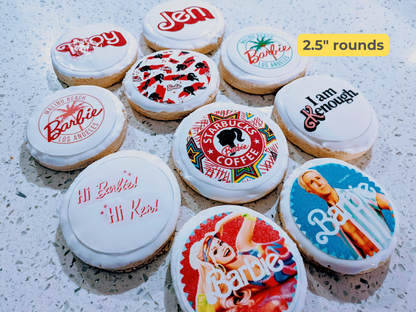 Custom Printed Edible Cupcake & Cookie Toppers