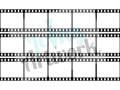 Custom Printed Edible Film Reel Cake Strips