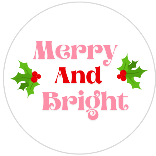 Christmas Edible Drink Toppers - Merry And Bright