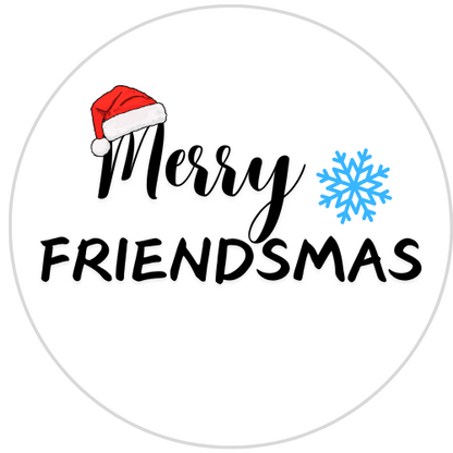 Christmas Edible Drink Toppers - Merry Friendsmas