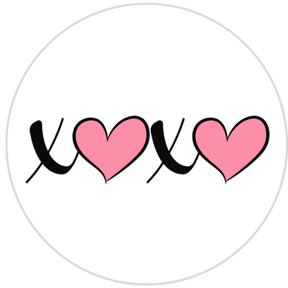Valentine's Day Edible Drink Toppers - XOXO with Hearts