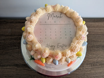 Custom trending Burn-away cake for Easter