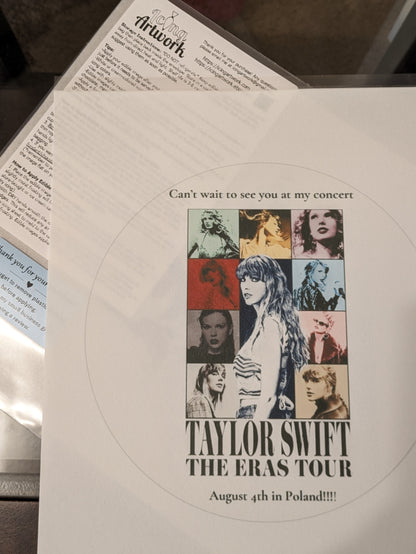 Edible Image print for a Taylor Swift Cake