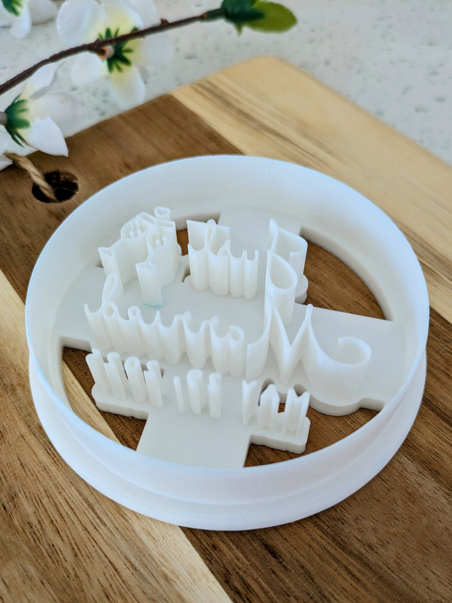 Just Married with Custom Date Cookie Cutter and Stamp