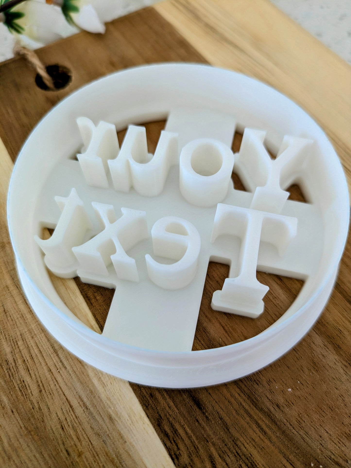 Custom Text #2 Cookie Cutter Embosser Stamp