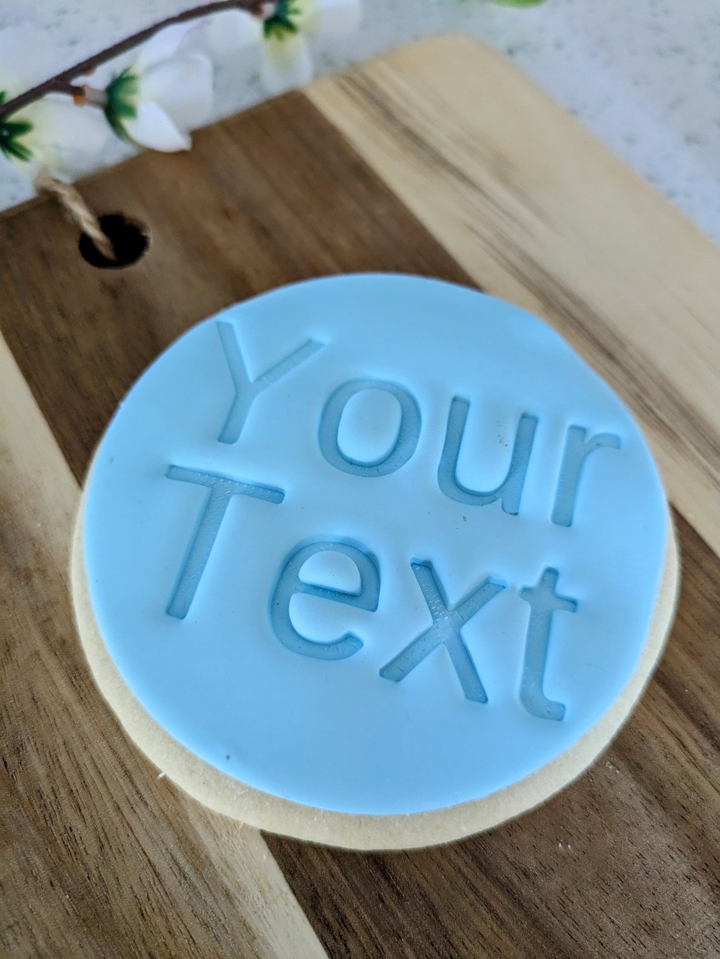 Custom Text #4 Cookie Cutter Stamp