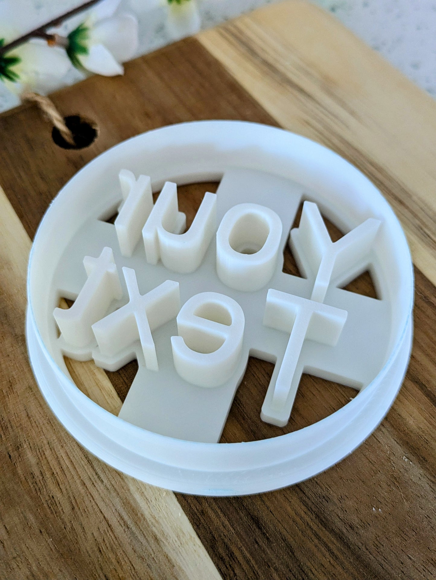 Custom Text #4 Cookie Cutter Stamp