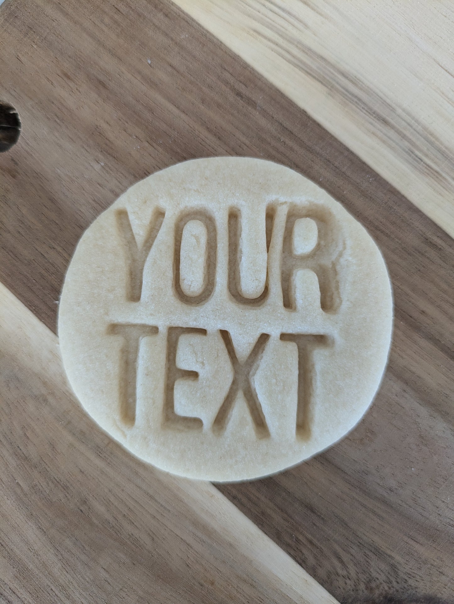 Custom Text #6 Cookie Cutter and Fondant Stamp