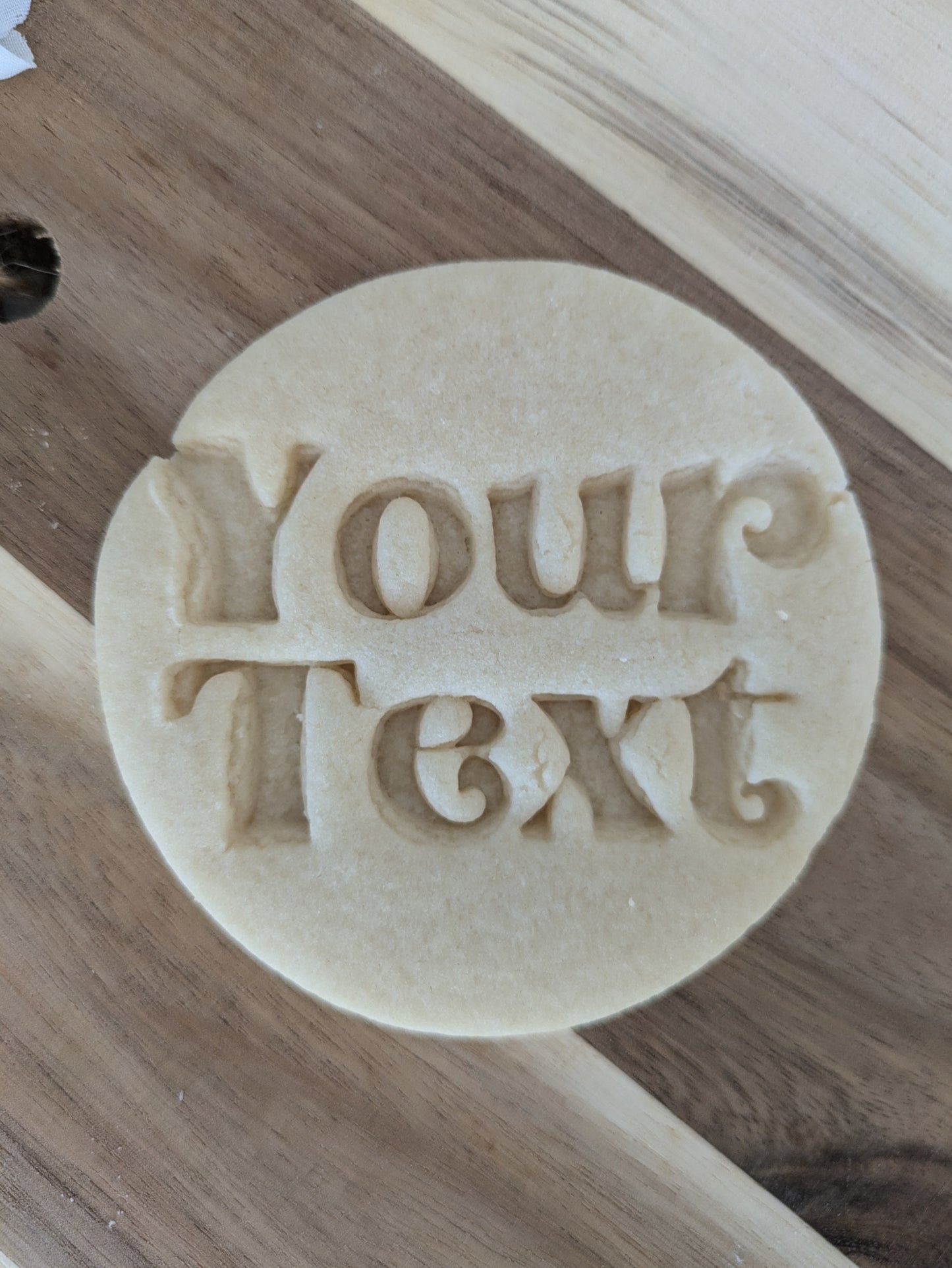 Custom Text #5 Cookie Cutter and Stamp for Dough, Fondant, Clay