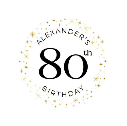 Birthday Edible Drink Toppers - Custom Name & Age