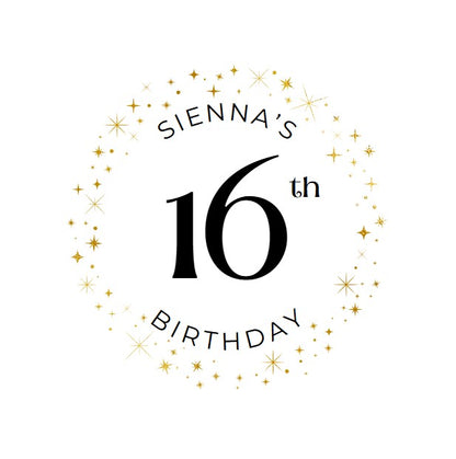 Birthday Edible Drink Toppers - Custom Name & Age