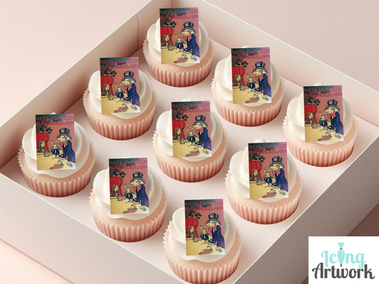 Book Cover Cupcake Toppers