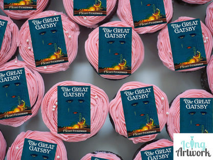 Book Cover Cupcake Toppers