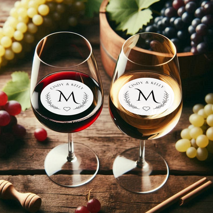 Wedding Cocktail Toppers - Custom Monogram
